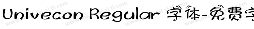 Univecon Regular 字体字体转换